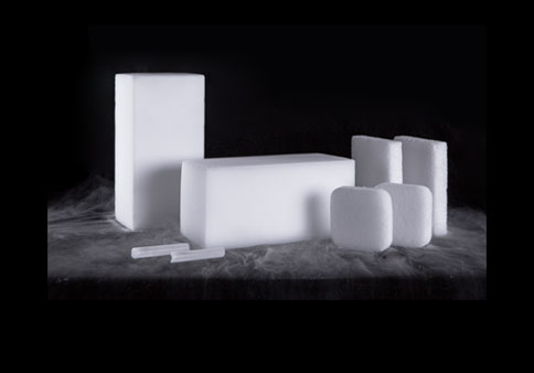 Supply a variety of dry ice