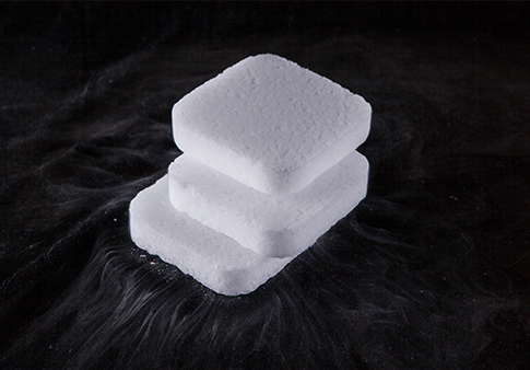 Dry ice cubes